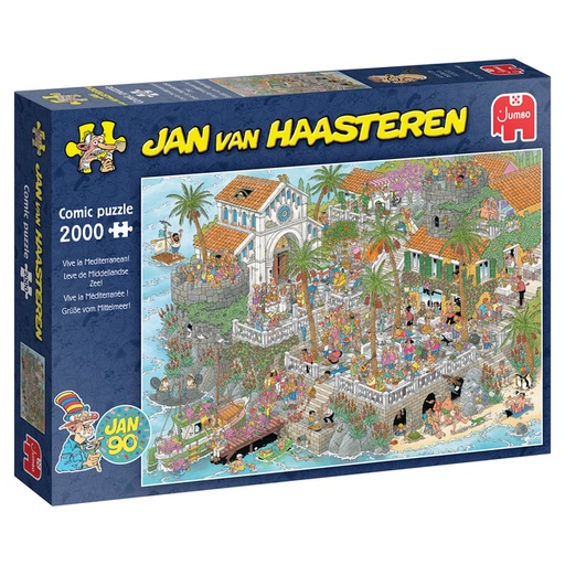 [1473969] Puzzel Jan van Haasteren Leve de Middellandse Zee 2000st