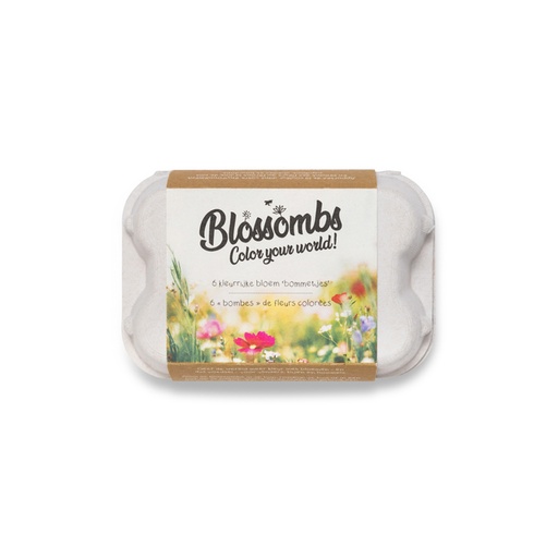 [1474235] Giftbox Blossombs bloemen eierdoosje à 6 zaadbommetjes