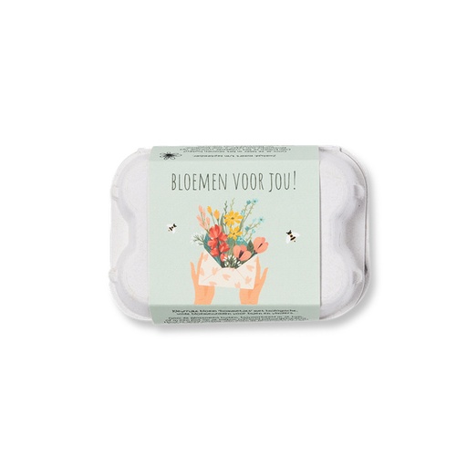 [1474239] Giftbox Blossombs Bloemen voor jou eierdoosje à 6 zaadbommetjes