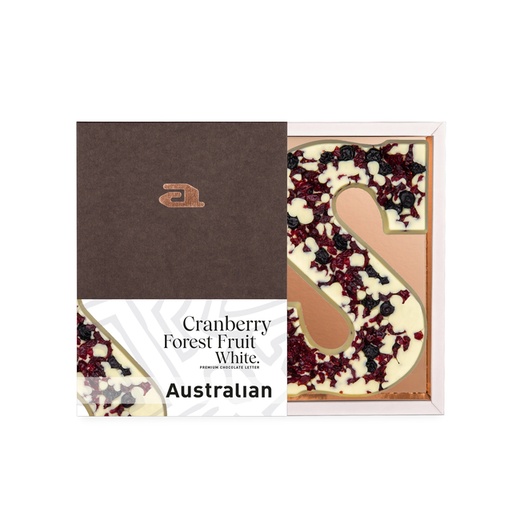 [1468626] Chocoladeletter Australian wit cranberry forest fruit S
