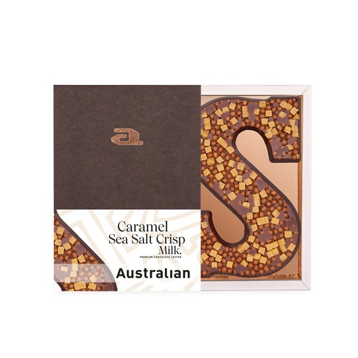 [1468629] Chocoladeletter Australian melk caramel seasalt S