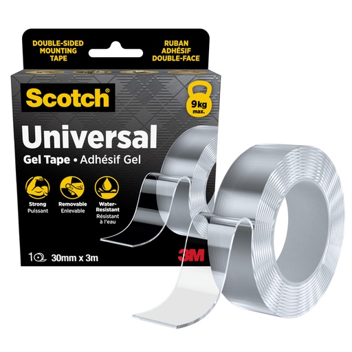 [1468921] Montagetape Scotch universele dubbelzijdig geltape 3mx30mm transparant