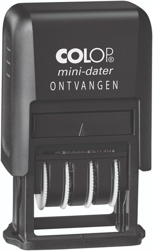 [1469653] Woord-datumstempel Colop Printer Mini S 160/L2 ontvangen zwart