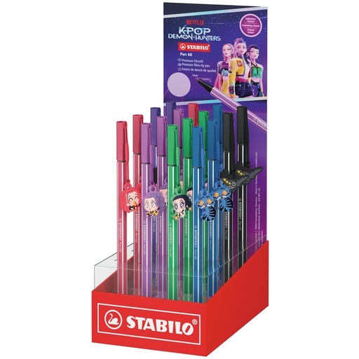 [1468762] Viltstift STABILO Pen 68 charm K-Pop assorti display à 16 stuks