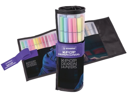 [1468939] Viltstift STABILO Pen 68 K-Pop rollerset Demon Hunters assorti 25st