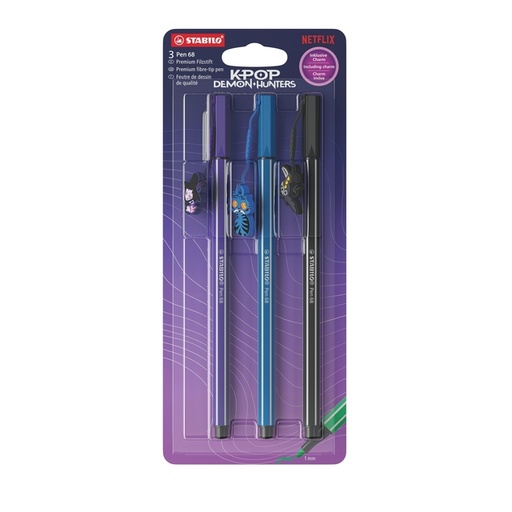 [1468940] Viltstift STABILO Pen 68 K-Pop Demon Hunters V2 3st