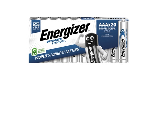 [1468916] Batterij Energizer Ultimate Lithium 20x AAA