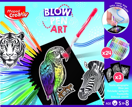 [1474397] Blowpen Maped Creativ Art Creatief met 24 kleuren