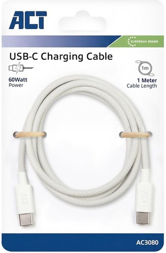 [1468902] Kabel ACT 2.0 USB-C 60W 1 meter wit
