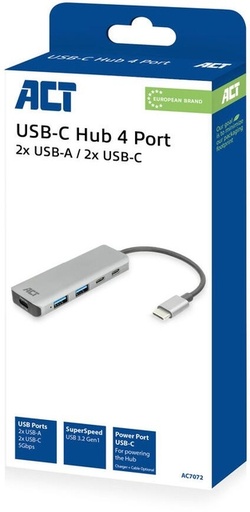 [1468904] Hub ACT 3.0 USB-C 2x USB-A, 2x USB-C