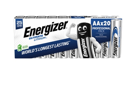 [1468917] Batterij Energizer Ultimate Lithium 20x AA