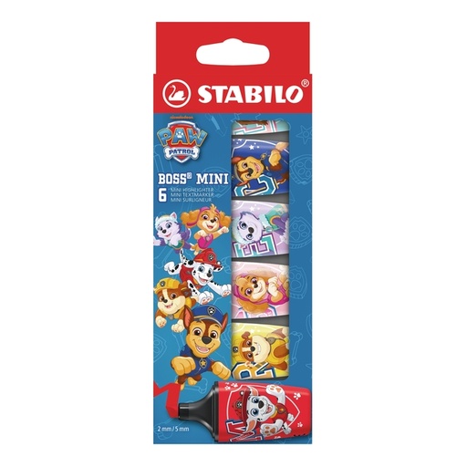 [1468925] Markeerstift STABILO BOSS mini PAW Patrol 6st