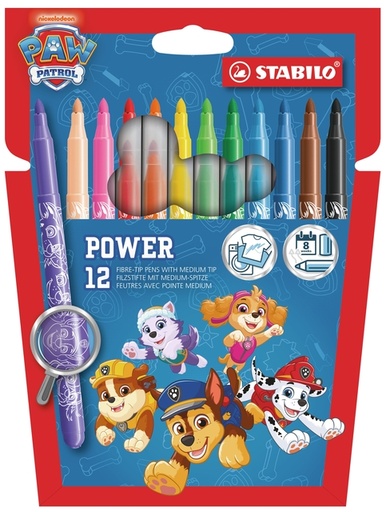 [1468931] Viltstift STABILO power PAW Patrol 12st