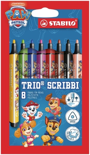 [1468938] Viltstift STABILO Trio Scribbi  PAW Patrol 8st