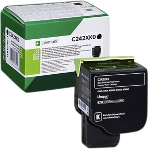 [404633] Tonercartridge Lexmark C242XK0 zwart