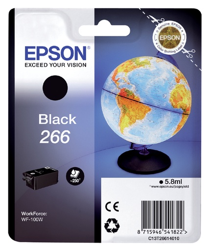 [404691] Inktcartridge Epson 266 T2661 zwart