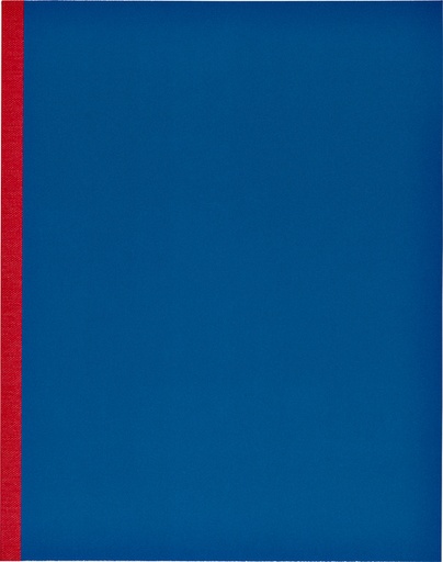 [050008] Kasboek 165x210mm 160blz 1 kolom rode rug assorti