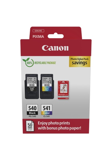 [411255] Inktcartridge Canon PG-540 CL-541 zw + kl + papier