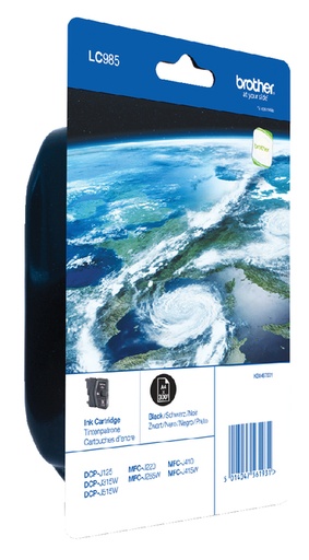 [411444] Inktcartridge Brother LC-985BKBP zwart