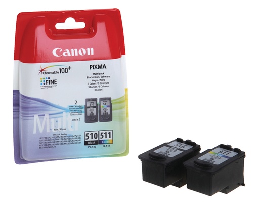 [411906] Inktcartridge Canon PG-510 CL-511 zw + kl + papier