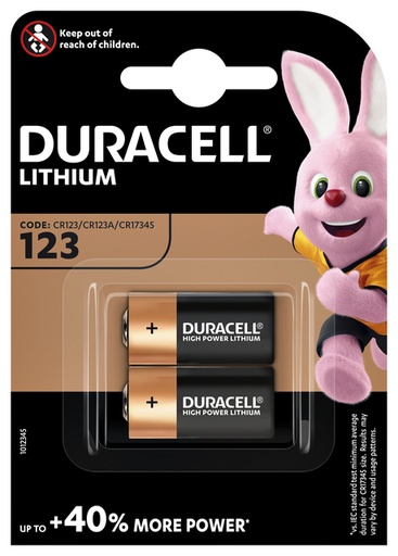 [413593] Batterij Duracell 2xCR123 high power lithium