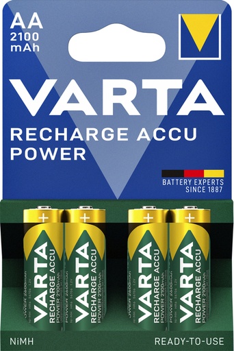 [413761] Batterij oplaadbaar Varta 4xAA 2100mAh ready2use