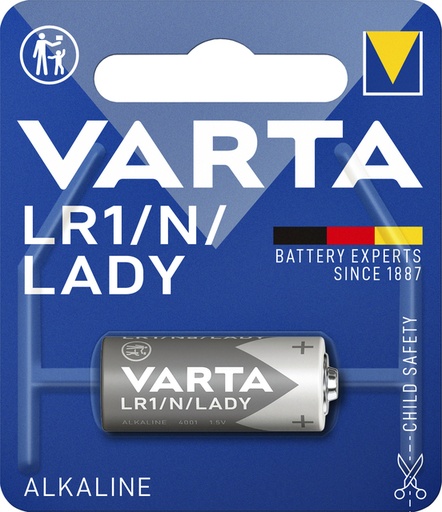 [413772] Batterij Varta LR1 alkaline blister à 1stuk