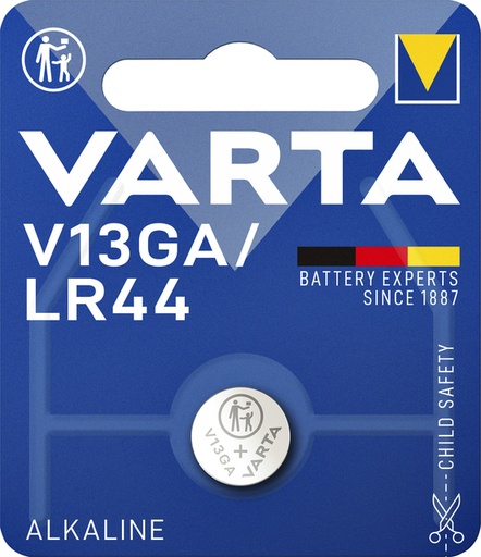 [413779] Batterij Varta knoopcel V13GA alkaline blister à 1stuk