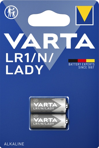 [413861] Batterij Varta LR1/N/Lady alkaline blister à 2stuk