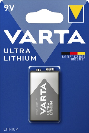 [413881] Batterij VARTA Ultra lithium 9Volt