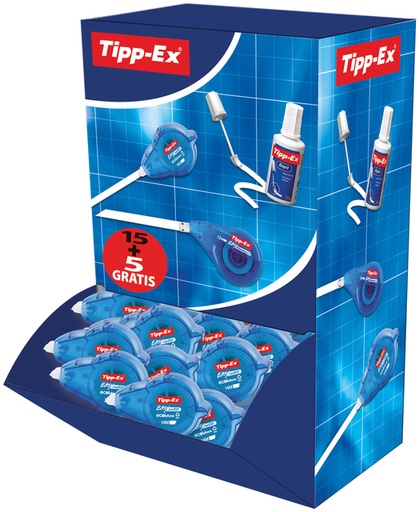 [416145] Correctieroller Tipp-ex easy refill ecolutions 5mmx14m doos à 15+5 gratis