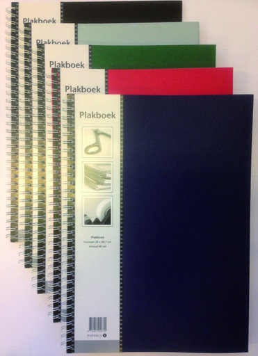 [097021] Plakboek Papyrus 330x230mm 40 vel assorti