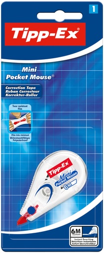 [416544] Correctieroller Tipp-ex mini pocket mouse 5mmx6m blister à 1 stuk