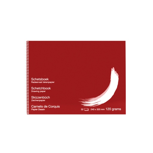 [097626] Schetsboek Papyrus 240x320mm 120gr 32 vel