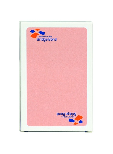 [099989] Speelkaarten Bridge Bond roze