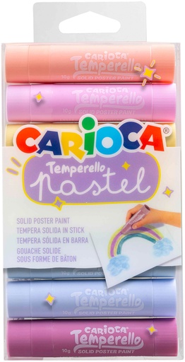 [1430239] Verfstift Carioca Temperello set a 8 pastelkleuren