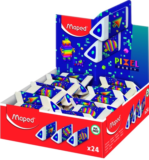[1430642] Gum Maped Pixel Party Pyramid display a 24 stuks