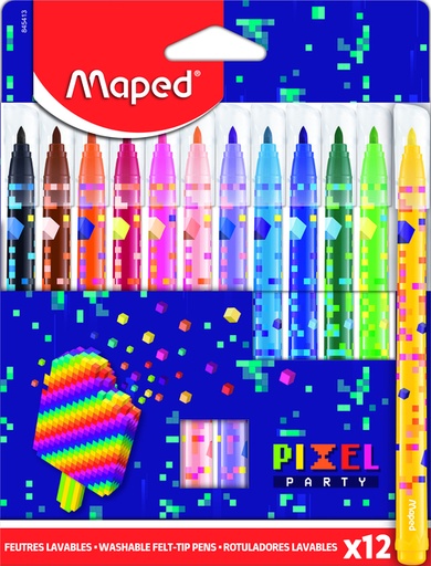 [1430655] Viltstift Maped Pixel Party set a 12 kleuren