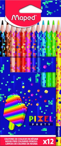 [1430660] Kleurpotlood Maped Pixel Party set a 12 kleuren