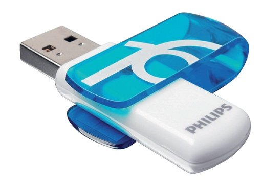 [434941] USB stick 2.0 Philips Vivid USB-A 16GB blauw