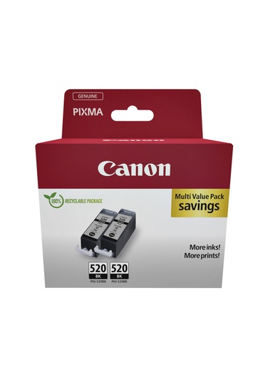[440005] Inktcartridge Canon PGI-520 zwart 2x