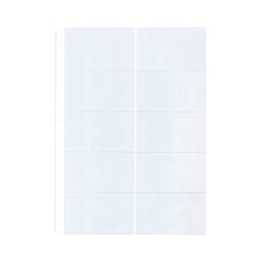 [106285] Showtas Kangaro A4 23-gaats PP 0.12mm voor 10 visitekaartjes 10 stuks