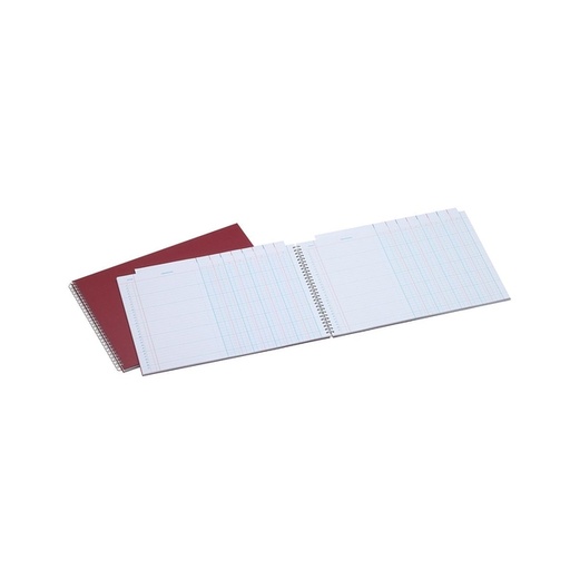 [000850] Tabellarisch register Djois Atlanta 247x351mm 2x8kolommen 108blz rood