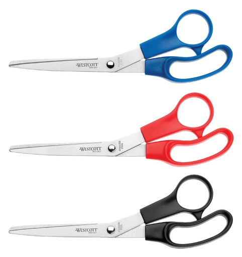 [106573] Kantoorschaar Westcott 210mm rvs assorti 3 stuks
