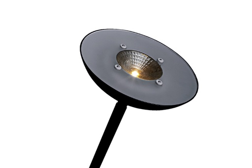 [495243] Vloerlamp Hansa led First zwart staal