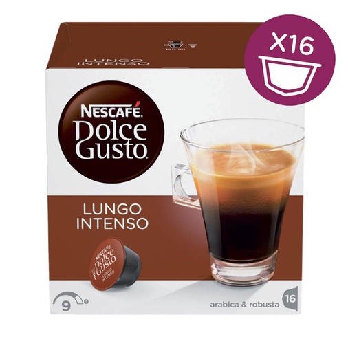 [108109] Koffiecups Dolce Gusto lungo intenso 16 stuks