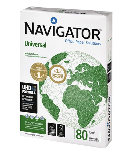 [129098] Kopieerpapier Navigator Universal A3 80gr wit 500 vel