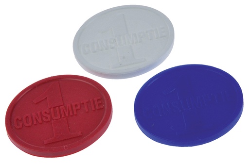 [505263] Consumptiemunt CombiCraft 750 stuks rood