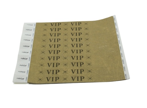 [505270] Polsbandje CombiCraft met opdruk VIP wit 100 stuks