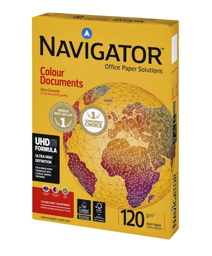 [129131] Kopieerpapier Navigator Colour Documents A4 120gr wit 250 vel